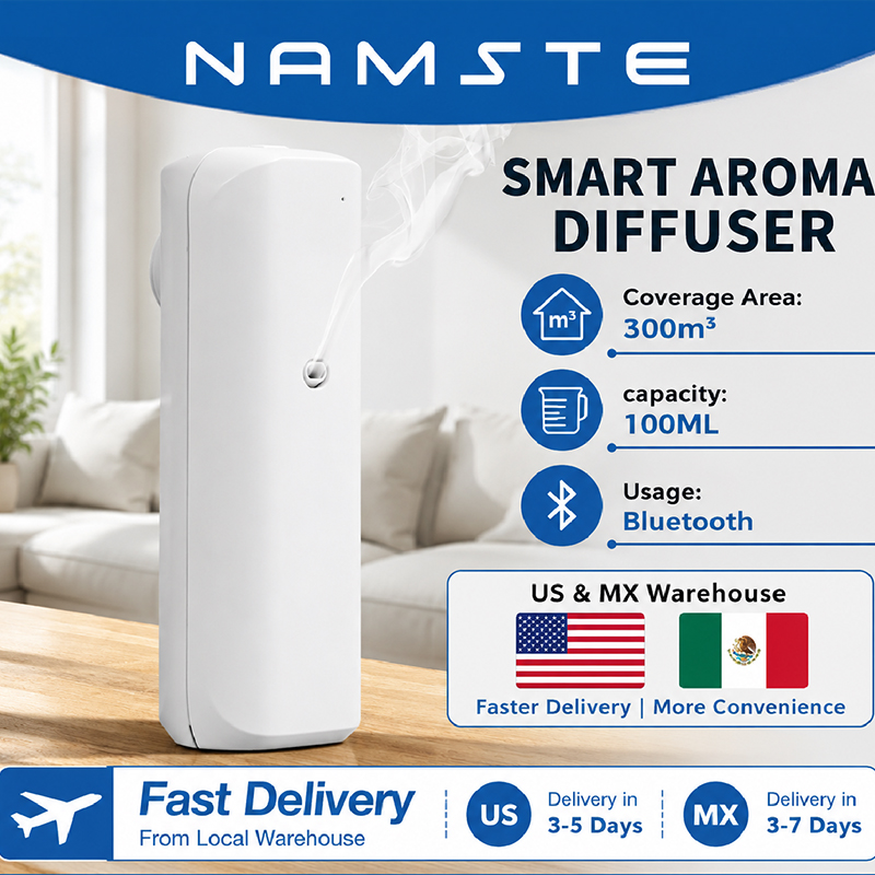 Perfume Fragrance Diffuser - NAMASTE Diffuser Minyak Aromatik Bluetooth, Diffuser
