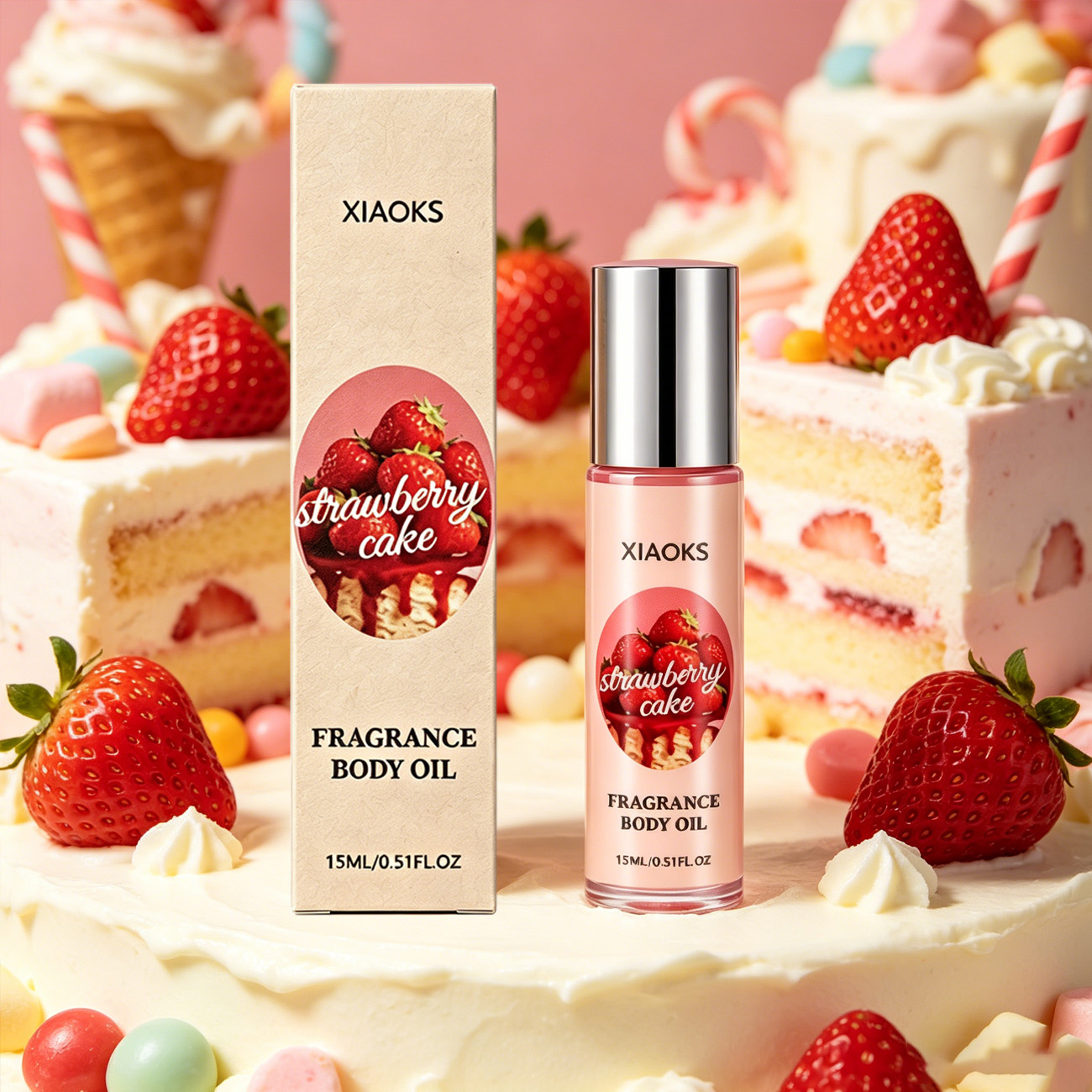 Perfume Fragrance Enhancer - 1 Botol Parfum Roll-On Aroma Kue