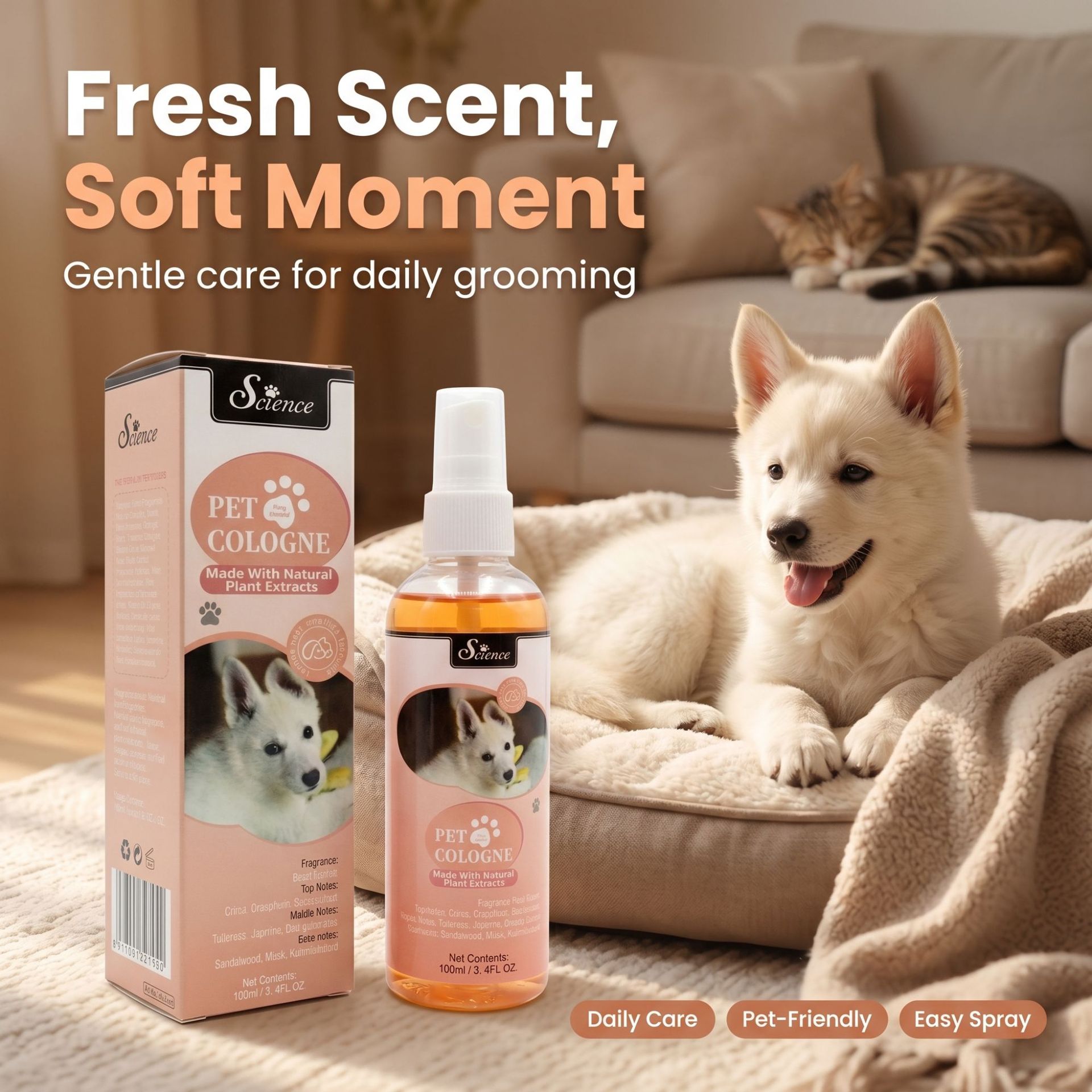 Perfume Fragrance Shampoo - 100 MLPet Semprotan Penghilang Bau Cairan