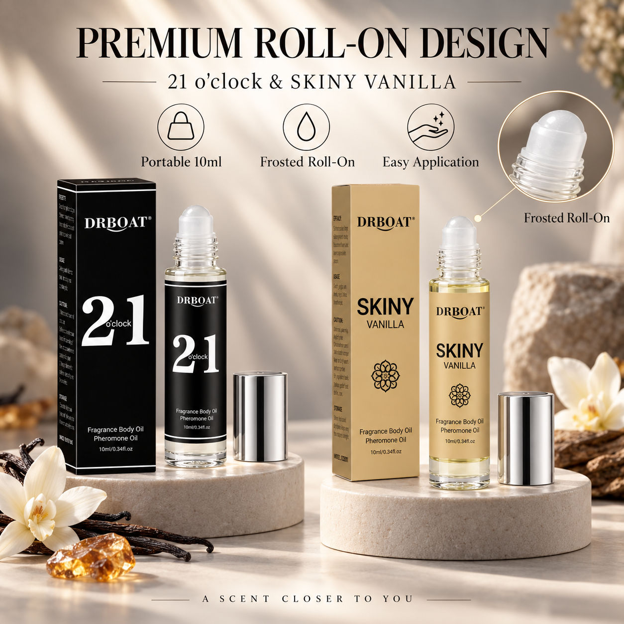 Perfume Fragrance Lasting - Minyak Parfum Roll-On untuk Pria, Aroma